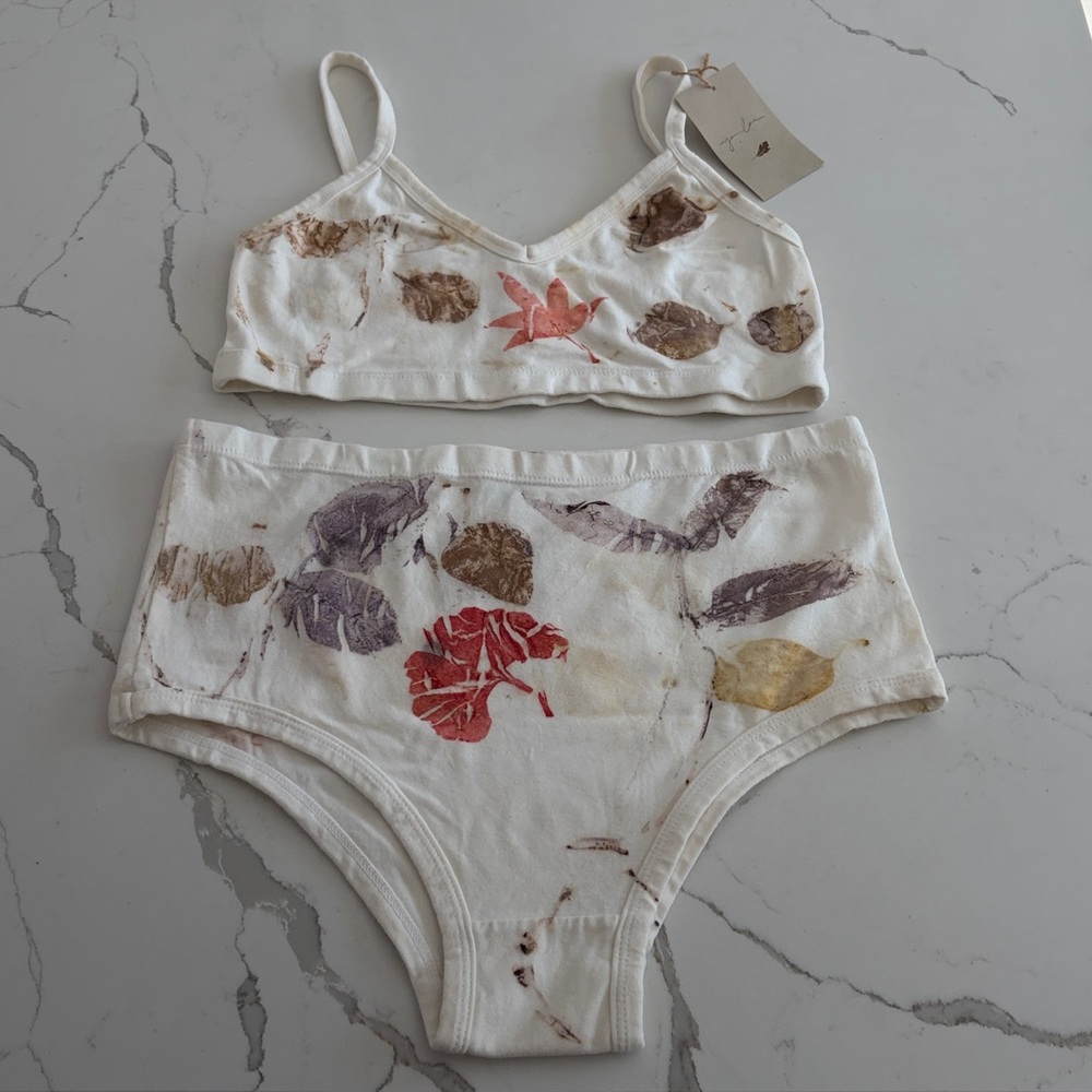 One of a kind plant dyed cotton Set